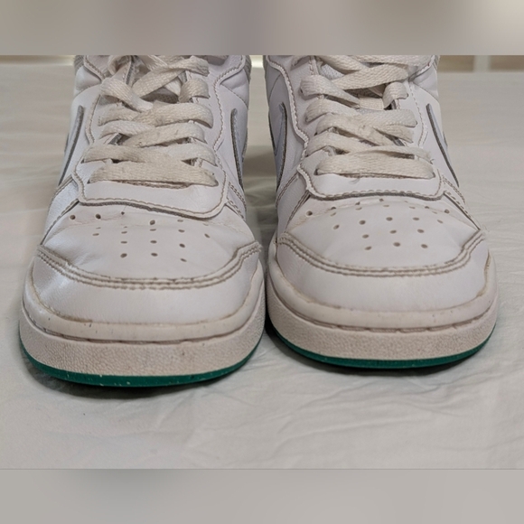 Nike- Court Borough Mid 2 Sneaker White & Blue, Kids' 4Y - Picture 5 of 11